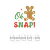 Oh Snap Gingerbread Mickey Mouse Cookie Vector