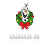 Olaf Christmas Vector Olaf Wreath Cricut Vector