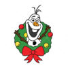 Olaf Christmas Vector Olaf Wreath Cricut Vector