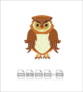 Owl Adorable Vector