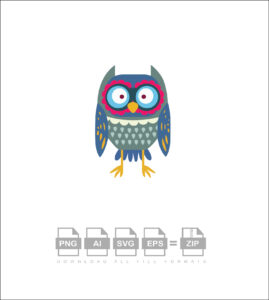 Owl Funny Vector