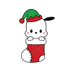 Pochacco Stocking Christmas Vector