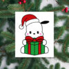 Pochacco With Christmas Gift Vector