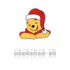 Pooh Santa Vector Winnie The Pooh Christmas-svg Cricut Vector