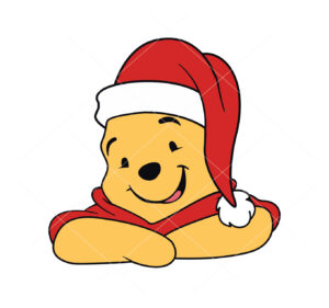 Pooh Santa Vector Winnie The Pooh Christmas-svg Cricut Vector