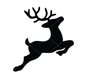 Reindeer Flying Reindeer Christmas Cricut Vector