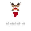Reindeer In Christmas Stocking Vector