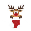 Reindeer In Christmas Stocking Vector