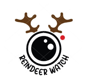 Reindeer Watch Cam Vector Christmas Vector
