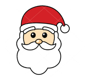 Santa Claus face Vector Christmas Vector