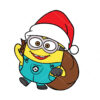 Santa Minion Vector Christmas Vector