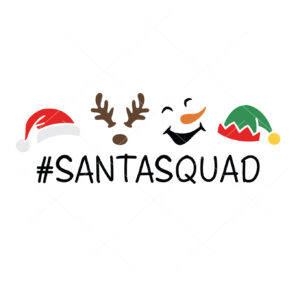 Santa Squad Christmas Vector