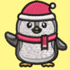 CUTE CHRISTMAS PENGUIN EMBROIDERY DESIGN CHRISTMAS PENGUIN EMBROIDERY DESIGN CUTE PENGUEN EMBROIDERY DESIGN MACHINE EMBROIDERY FILE