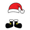 kids christmas Vector Santa Hat Vector Cut File Cricut Vector