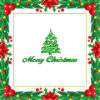 MERRY CHRISTMAS TREE EMBROIDERY DESIGN CHRISTMAS TREE EMBROIDERY DESIGN GREEN TREE EMBROIDERY DESIGN MACHINE EMBROIDERY FILE