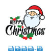 A Santa Claus With A Santa Hat Vector