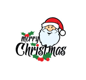 A Santa Claus With A Santa Hat Vector