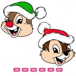 Chip & Dale Santa Hat Bundle Chip & Dale Santa Hat Bundle Vector