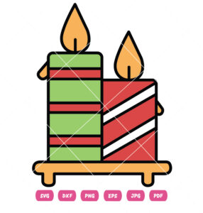 Christmas Candle Vector