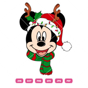 Christmas Mickey Mouse Merry Christmas Mickey Vector