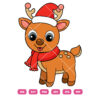 Christmas Sant Hat Reindeer Vector Christmas Sant Hat Reindeer Vector