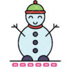 Christmas Snowman Vector