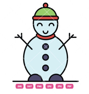 Christmas Snowman Vector