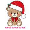 Christmas Teddy Bear Vector Christmas Bear Vector