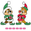 Christmas chip Christmas dale Santa chip Santa Dale Vector