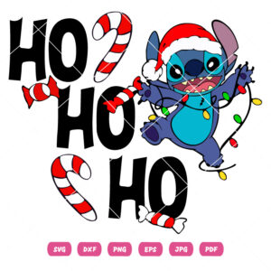 Funny Stitch Hohoho Santa Vector Funny Stitch Hohoho Santa Vector