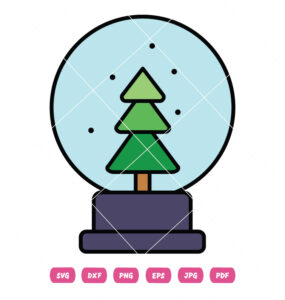 Glass Bowl Christmas Vector