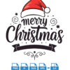 Merry Christmas Santa Cap Vector