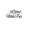 Multi Color Merry Christmas Design Vector