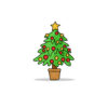 Royalty Christmas Tree Vector