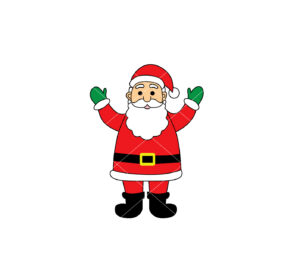 Santa Claus Cartoon Vector Design