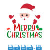 Santa Merry Christmas Design Vector