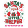 Santas Little Helper Vector Chirstmas Santa Vector