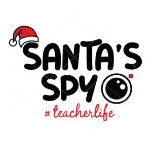 Santas Spy Christmas Teacher Vector Santa Cam Vector