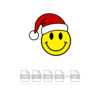 Smiley Face Santa Vector Christmas Vector