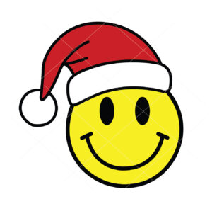 Smiley Face Santa Vector Christmas Vector