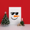 Snowman with Sunglasses Vector Christmas Vector