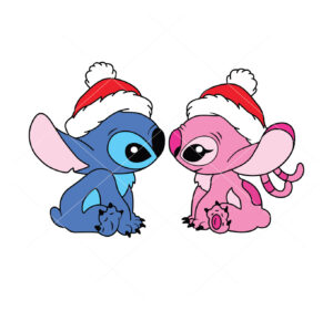 Stitch And Angel Christmas Vector Cut File Cricut Vector