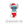 Stitch Christmas Hat And Atocking Vector