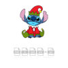 Stitch Elf Vector Christmas Vector Cut File Cricut Vector