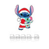 Stitch Santa Vector Christmas Vector Cut File Cricut Vector