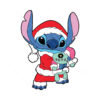 Stitch Santa Vector Christmas Vector Cut File Cricut Vector