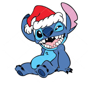 Stitch Santa Vector Stitch Vector Christmas Cricut Vector
