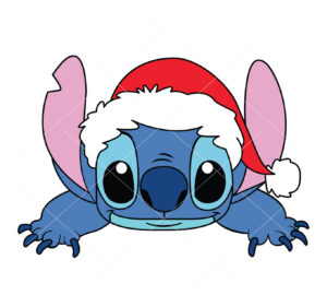 Stitch Santa Vector Stitch Vector Christmas Vector Out File Cricut Vector