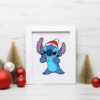 Stitch Vector Santa Stitch Christmas File Cricut Vector
