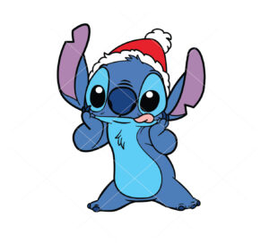 Stitch Vector Santa Stitch Christmas File Cricut Vector
